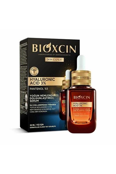 Bioxcin Hyaluronic Acid 3% 30 ml Intensive Moisturizing Plumping Serum - Panthenol (Vitamin B5)