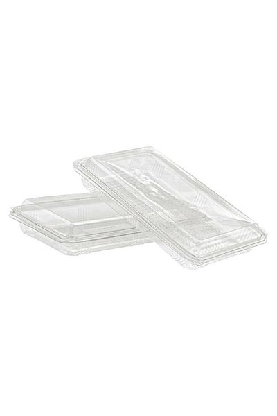 YOK YOK AMBALAJ Plastic Lid Leakproof Baklava Container Storage Box 1000Cc 25 Pieces