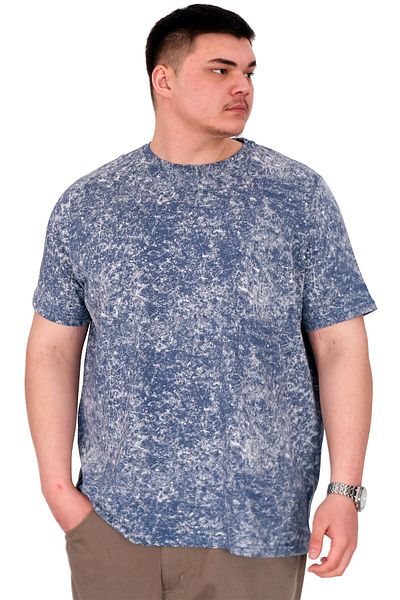 ModeXL Mode XL Ανδρικό μπλουζάκι με λαιμόκοψη με λαιμόκοψη U20037 Indigo