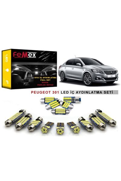 FEMEX Peugeot 301 Led Iç Aydınlatma Ampul Seti Parlak Beyaz