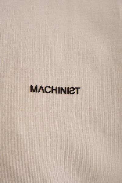 Machinist Ανδρικό μπλουζάκι Basic Cotton Oversize ανοιχτό μπεζ