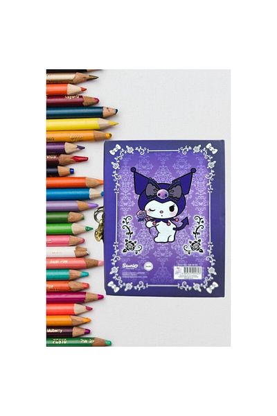kuromi Locked Notebook 80 Sheets Blue- 14 X 20 cm