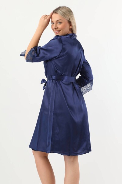 Pierre Cardin Жіночий комплект нічної сорочки з мереживом з атласу