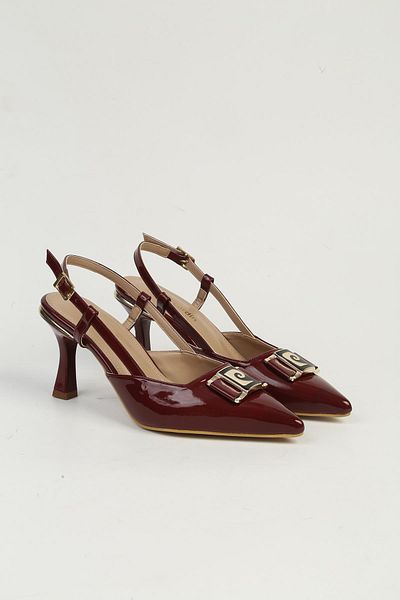 Pierre Cardin Burgundy Women's Heeled Shoes Pc-54707
