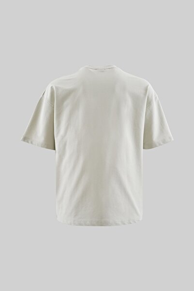 Machinist Men's Basic Solid Cotton Oversize Light Gray T-Shirt