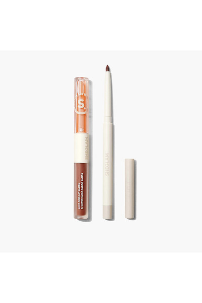 SHEGLAM مجموعة ثنائية من محدد الشفاه وملمع الشفاه من التسعينيات