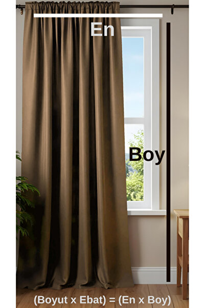 Yuka Blackout Lightproof Background Curtain Brown Stone Color Single Wing Plain 100% Blackout Sunshade Plain140 X 260