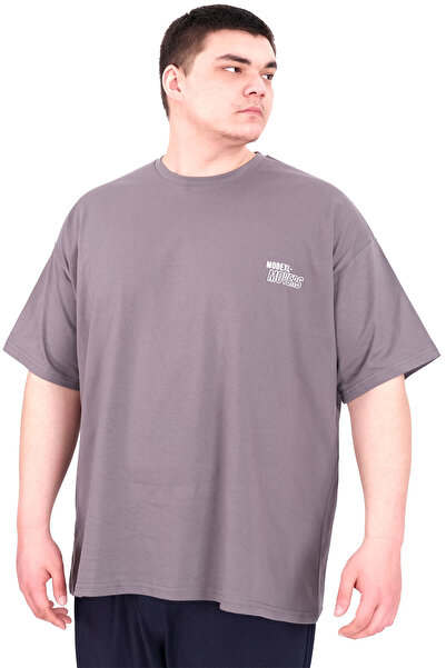 ModeXL Mode XL Великий розмір Чоловіча футболка з круглим вирізом FAITH U25030 Фума