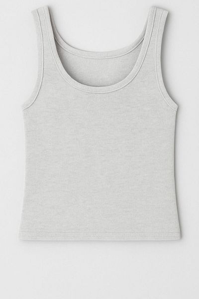 Black Elwis Women's Basic Corded Tank Top