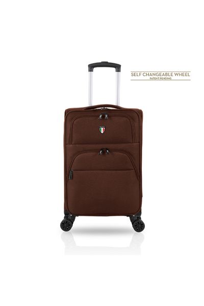 TUCCI 3-Piece Volo Expandable Soft Polyester Luggage Trolley Set