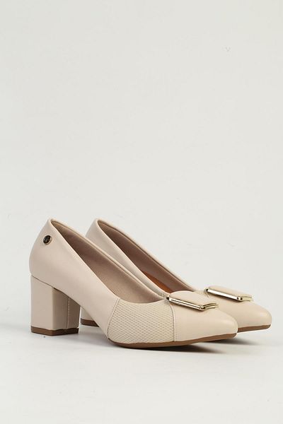 Pierre Cardin Cream Women's Heeled Shoes Pc-54732