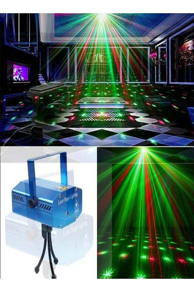 DLC Laser device with lighting effects for home and parties