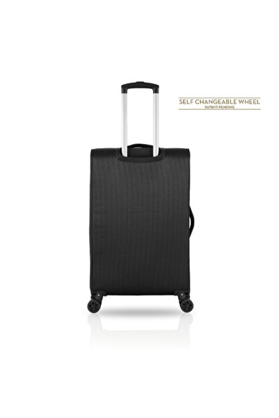 TUCCI 3-Piece Tripletta Softside Travel Luggage Trolley Set