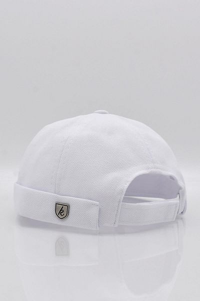 Külah Men's Hipster Premium Cap White Docker Hat