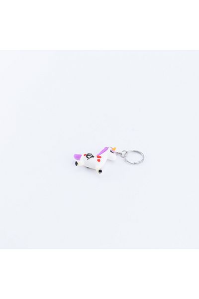 Bimotif Silicone unicorn keychain, purple