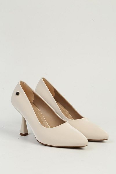 Pierre Cardin Cream Women's Heeled Shoes Pc-54730
