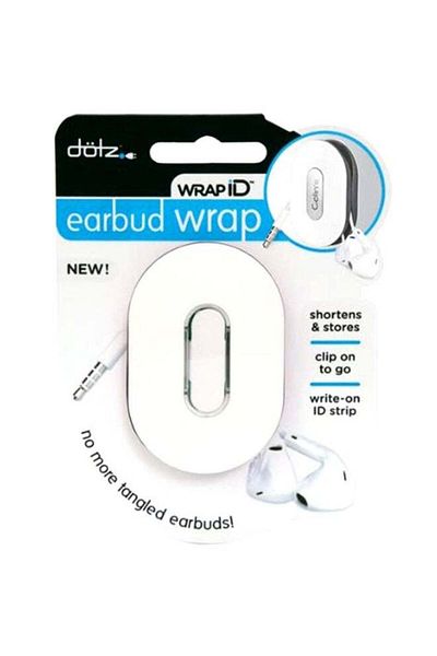 DOTZ Wrap ID Earbudwrap Cable Organizers Black/White