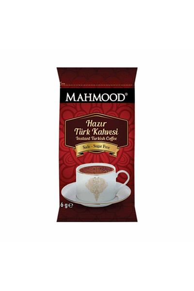 Mahmood Instant Turkish Coffee Plain 6 Grams - Medium 8 Grams - Sugared 9 Grams