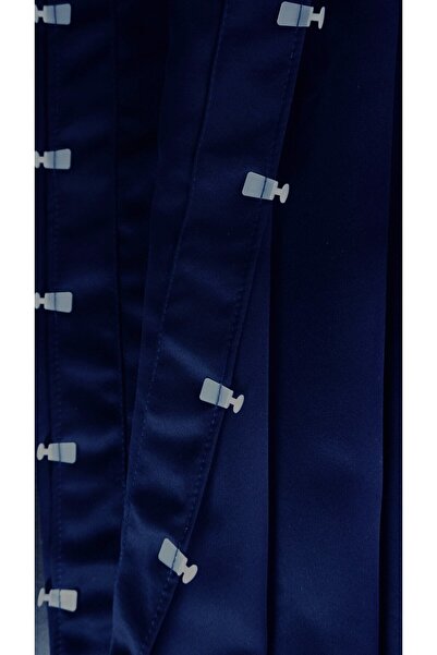 Yuka Blackout Lightproof Background Curtain Navy Blue Color Single Wing Plain 100% Blackout Sunshade Plain120 X 270