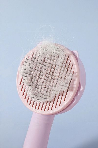 İronika Ironika Automatic Button Cat Dog Hair Collector Comb - Pet Comb Brush