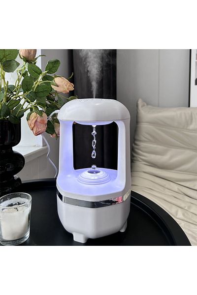 Naimeed Company Umidificator de cameră, Naimeed D5215, cu tehnologie de picurare anti-gravitațională, alb