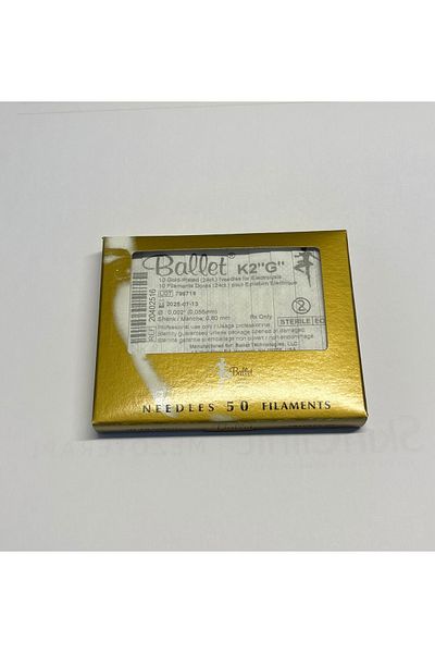 Ballet 50 Pieces K2 Gold Hair Removal Needle Original Ballet K2 Gold Needle