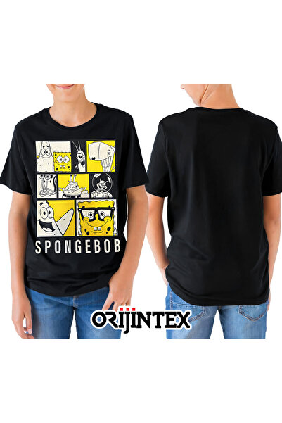 orijintex تي شيرت سبونج بوب سكوير بانتس سبونج بوب سكوير بانتس والأصدقاء مطبوع...