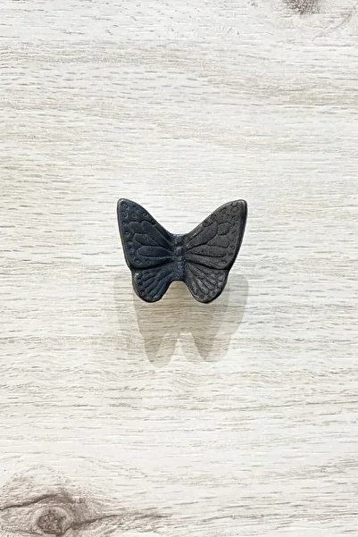 Ucelev Brass Cast 3.5 cm Butterfly Figured Single Hole Button Handle