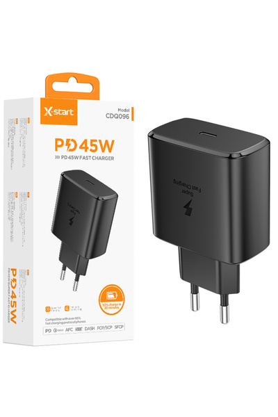 REDz Accessories Адаптер за зарядно устройство X-Start CDQ096, Type-C порт, б...