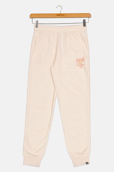 adidas Kids Girl Sportswear Fit Outdoor Sweatpants, Beige