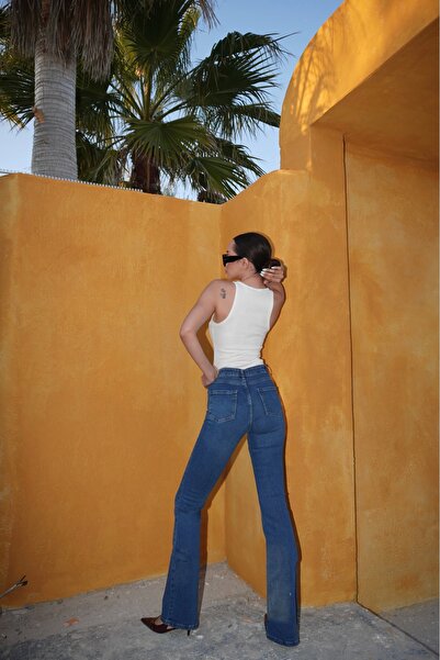 Eka Blugi spanioli albaștri pentru femei 1037-2106