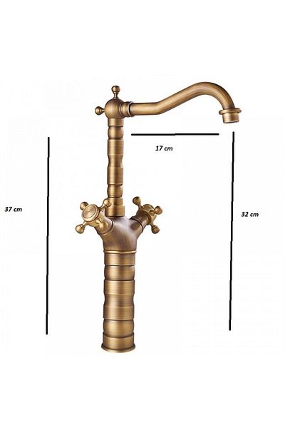 Smack Baterie Lavoar Inalta Bronz Antichizat 1763 Smack