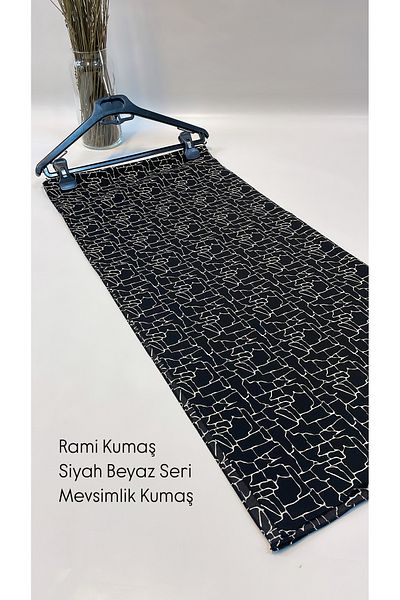 Onur Shawl - Black and White Series Ramie Woven Wonderful Product Seasonal Fabric Trend Store