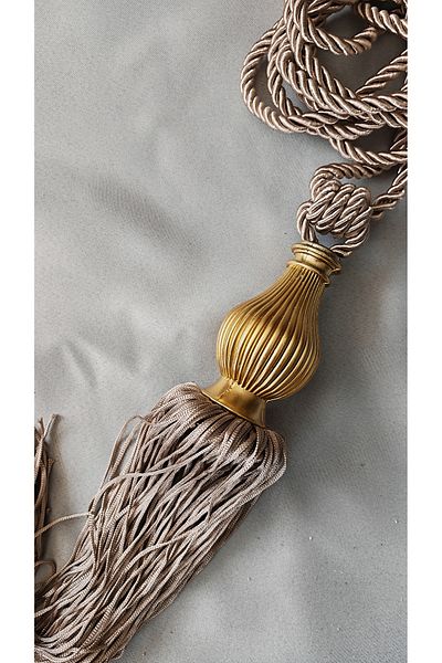GLOMAR Mink Colored Bracelet - Accessory for Cornering, Side Binding, and Curtain Collection