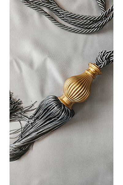 GLOMAR Altın Sarı Kuka Braçol Kornişe Takma Tavan Yan Bağlama Perde Toplama Aksesuarı Tieback