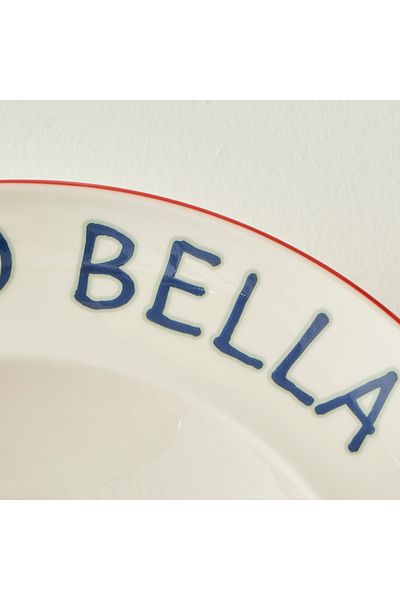 Bella Maison Line Porcelain Pasta Plate Red (28 cm)