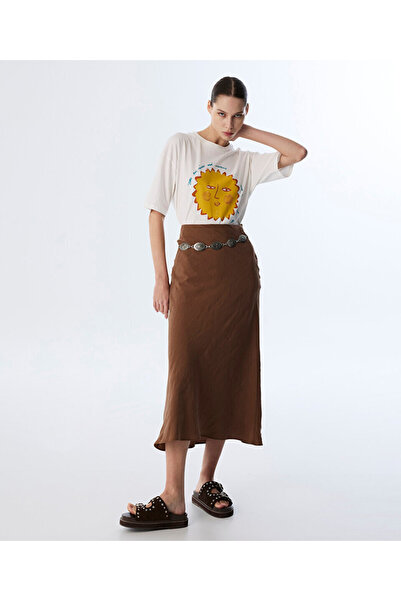 Twist METAL KEMERLİ MİDİ ETEK