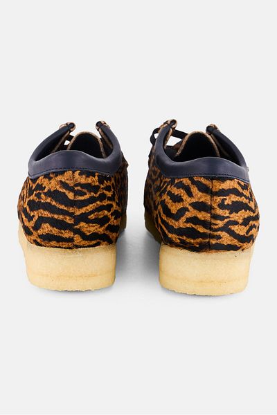 CLARKS Women Standard Wallabee Animal Pattern Lace Up Boat Shoes, Multicolor