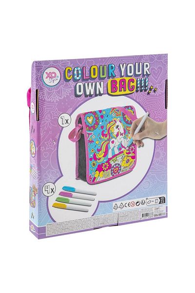 GRAFİX Girls' Drawing Bag Set 30 X 25 Cm With 4 Markers