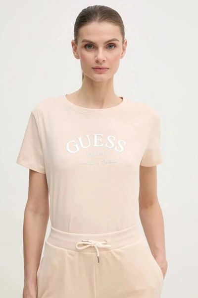 Guess MARGOT SS T-SHIRT Cămiză crem pentru femei V5RI16J1314-A13W