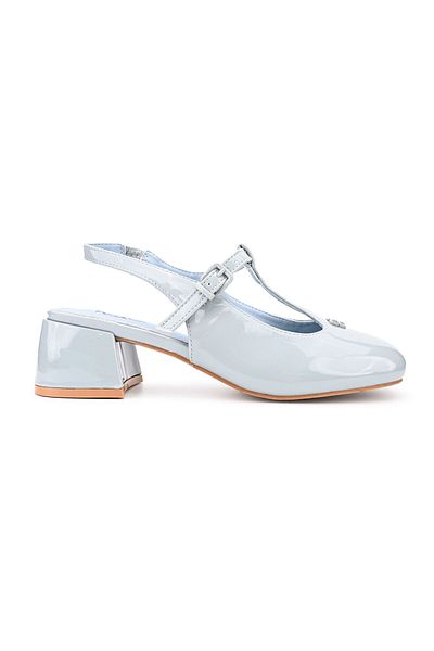 Tmall Pantofi casual de dama,Cu Toc Groasa,Din piele ecologica,P1280,Albastru