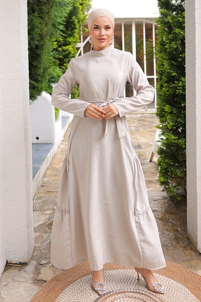 InStyle Modal Stone Dress with Side Zipper Detail