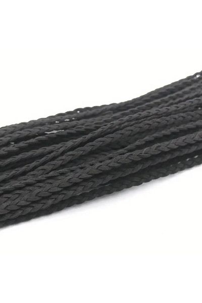 OZN AKSESUAR Δερμάτινο σουέτ πλεκτό σχοινί, 6mm, DIY χειροποίητο βραχιόλι, κολιέ σχοινί διακοσμητικό κορδόνι (3 μέτρα)