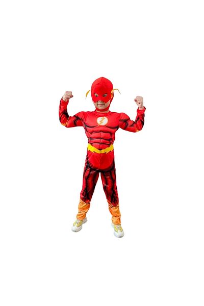 KidMania Costum Flash KidMania® pentru copii 90-110 cm 3-5 ani