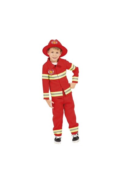 KidMania Costum pompier KidMania® cu accesorii pentru copii 120 - 130 cm 7-8 ani
