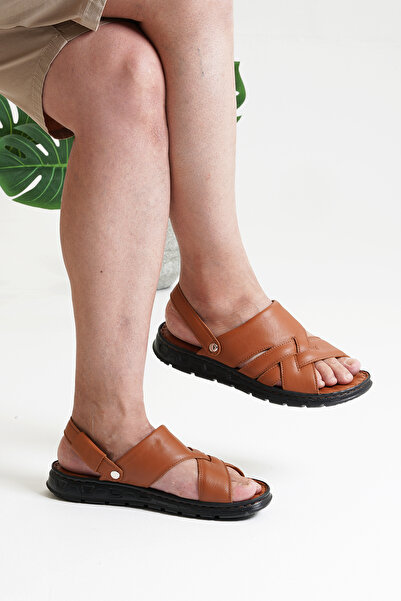 Mira Terlik Erkek Ortopedik Deri Terlik Sandalet Hac Ve Umre Terliği