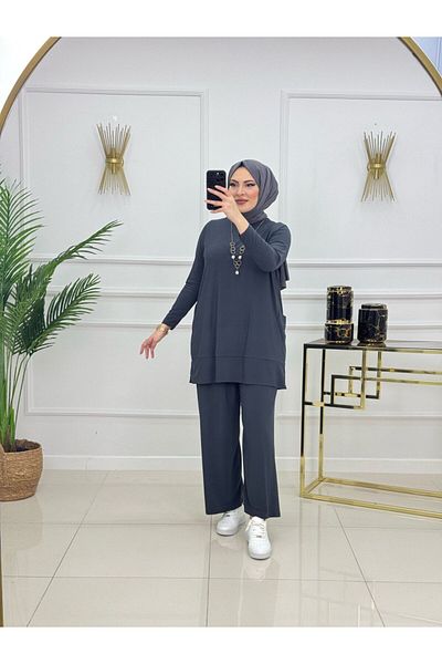 VALENS BOUTİQUE Women's Hijab 2 Piece Set Trousers & Tunic