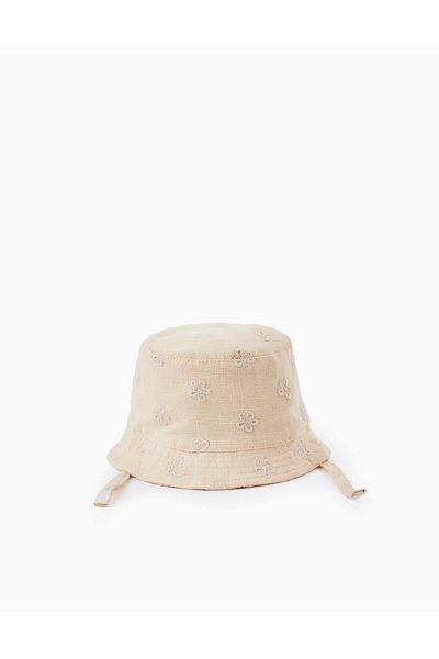 Ziddy Bob with Flowers for Girls, Beige