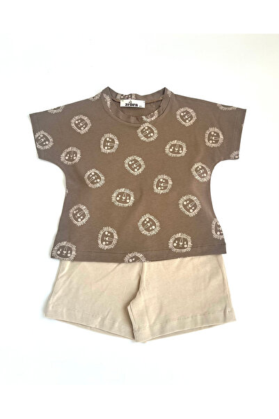 Zebra 100% Cotton Fine Combed Lion Pattern Bottom Top Set
