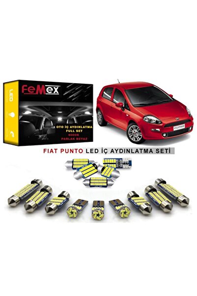FEMEX Fiat Punto Uygun Led Iç Aydınlatma Ampul Seti Parlak Beyaz
